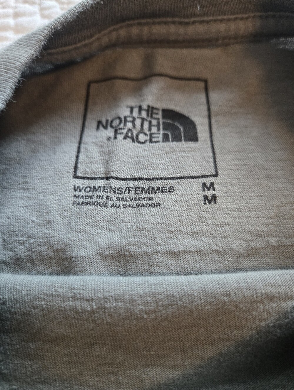 The North Face Women's Long Sleeve Crew Shirt - Gray, Size Medium - Picture 4 of 4